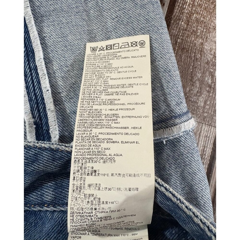 MM6 Maison Margiela Inside Out Jeans size 42 US 6 color blue - Picture 10 of 11